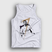 Presmono Unisex Beyaz Real Madrid Futbol Cr7 Cristiano Ronaldo Atlet