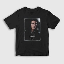 Presmono Unisex Çocuk Siyah Jacob Twilight T-Shirt