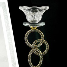 Vonluxe 19X7CM Kristal Şamdan Standı Tealight Mum Tutucu (Yurt Dışından)