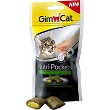 Gimcat Nutripockets Kedi Otlu ve Multivitaminli Kedi Ödülü 60 gr