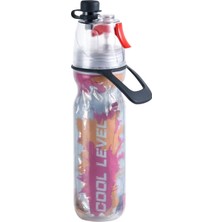 Zshskj 401-500 ml Yaz Dış Mekan Soğuk Pe Sprey Kupası Graffiti Kırmızı (Yurt Dışından)