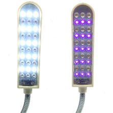 Ekoset Ultraviyole Uv LED Lamba Dikiş Makineleri Için 30 Ledli Uv ve Beyaz Işık
