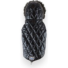 Zampa Shiny Kapüşonlu Mont Siyah Medium