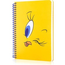 Mabbels Buggs Bunny Butik Defter Çizgili ve Tweety  Butik Defter Çizgili 96 Yaprak 17X24