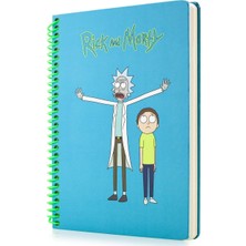 Mabbels Rick And Morty Butik Defter Seti 2 Adet Çizgili ve Kareli