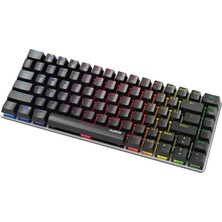 Mekanik İngilizce Q Klavye Gaming Rgb Mavi Switch Siyah AK33 Aydınlatmalı Edition Mekanik Klavye