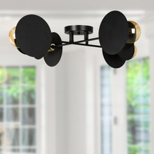 Begüsa Kılıç 4'lü Avize Siyah