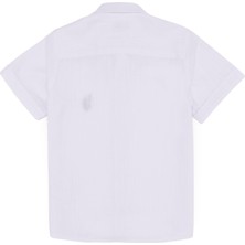 U.S. Polo Assn. Erkek Çocuk Beyaz Kısa Kollu Gömlek 50247971-VR013