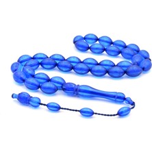 Murty99 Usta İşi Beyzi Kesim Kokulu Mavi Sıkma Kehribar Tesbih