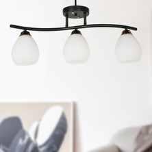 Begüsa Kadem 3'lü Avize Siyah