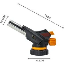 Depomega 1300 Derece Profesyonel Pürmüz Çakmak WS-509C Kafa Çakmak 3 Adet Flash Gaz Hediye