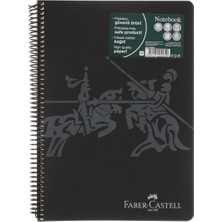 Faber-Castell Klasik Renkler 2. Pp Kapak Defter 80 Yaprak Çizgisiz ( 4 Adet )