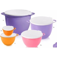 Tupperware Büyük Mega 5'li Miksim Saklama Kabı Set