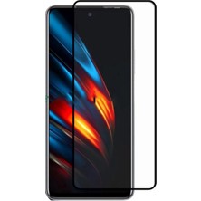 Microcase Tecno Spark 8c 3D Curved Tam Kaplayan Kavisli Tempered Cam - Siyah