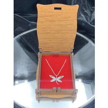 Nikaş 925 Ayar Gümüş Kelebek Temalı Yusufçuk Gümüş Kolye