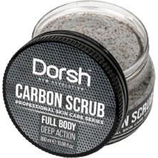 Dorsh Carbon Yüz ve Vücut Scrub 300 ml Full Body Peeling Etkisiyle Cilt Temizliği için Unisex