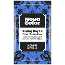 Lacivert Kumaş Boyası Toz 12 gr 1 Adet Nova Color Toz Kumaş Boyası Lacivert Kot Pantalon Gömlek Tişört Tekstil Kumaş Boyası 1 Adet