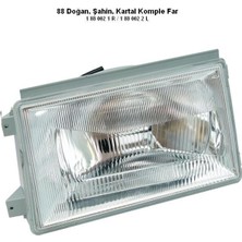 Ayfar Far Komple H4 Fıat Doğan 88-92 Sol Tırnaklı