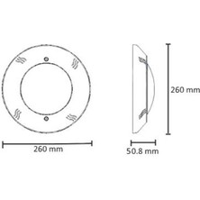 Pool Light Sıva Üstü LED Havuz Lambası Rgb 4 Kablolu