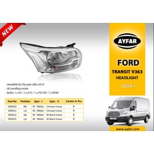 Ayfar Far Sağ Ford Transıt V363 (2014 › )