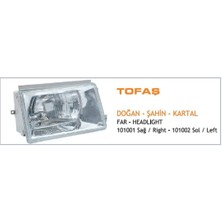 Ayfar Far Komple H4 Fıat Doğan 88-92 Sağ Tırnaklı (4AD)