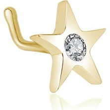 Diamine 8 Ayar Altın Hızma Pırlanta Hızma ( Yıldız Sarı)