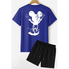 Trendypassion Sırt Baskılı Şort T-Shirt Eşofman Takımı