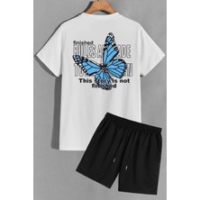 Trendypassion Sırt Baskılı Şort T-Shirt Eşofman Takımı