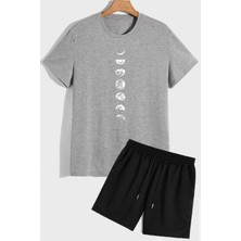 Trendypassion Evren Temalı Şort T-Shirt Eşofman Takımı