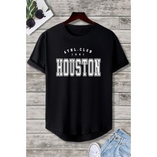 Houston Baskılı Unisex T-Shirt