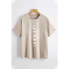 Ayın Evreleri Baskılı Tshirt