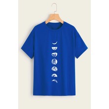 Ayın Evreleri Baskılı Tshirt