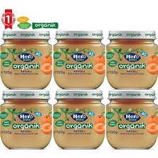 Hero Baby Kavanoz Maması 120GR Organik Kayısılı (6 Lı Set)