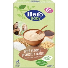 Hero Baby Kaşık Maması 200GR Sütlü Peynirli Pekmezli 8 Tahıllı 4 Lü Set