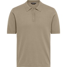Only & Sons Erkek Bej Polo Tişört (22022219-CHI)