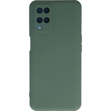 Caseart Oppo A16 Kapak Içi Kadife Kamera Korumalı Lansman Silikon Kılıf - Yeşil