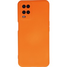 Caseart Oppo A16 Kapak Içi Kadife Kamera Korumalı Lansman Silikon Kılıf - Turuncu