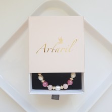 Artaril Doğal Taş Kadın Şans Bilekliği Pembe