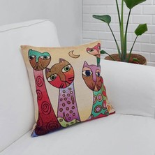 Körfez Kırlent Goblen Dokuma Kırlent Kılıfı 43 x 43 Cm