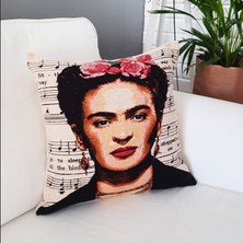 Körfez Kırlent Goblen Dokuma Kırlent Kılıfı Frida 43 x 43 Cm