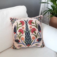 Körfez Kırlent Goblen Dokuma Kırlent Kılıfı Lale Motif 43 x 43 Cm