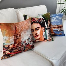 Körfez Kırlent Goblen Dokuma Kırlent Kılıfı 3'lü Karışık Kombin Set