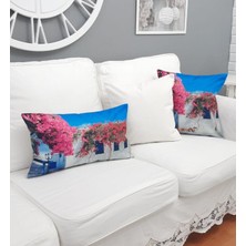 Körfez Kırlent Yaz Desen Kırlent Kılıfı 3'lü Kombin Set