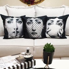 Körfez Kırlent Karışık Desen Kırlent Kılıfı 3'lü Kombin Set