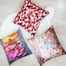 Körfez Kırlent Karışık Desen Kırlent Kılıfı 3'lü Kombin Set