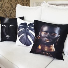 Körfez Kırlent Karışık Desen Kırlent Kılıfı 3'lü Kombin Set