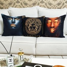 Körfez Kırlent Karışık Desen Kırlent Kılıfı 3'lü Kombin Set