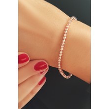 Vaoov 925 Ayar Gümüş Su Yolu Bileklik