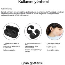 Target  Japonya  Ambie Küpe Tipi Kablosuz Kemik Iletimli Bluetooth Kulaklık (Yurt Dışından)