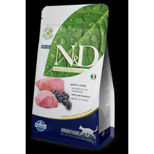 N&D N-D Tahılsız Kuzu Etli Yaban Mersinli Kedi Maması 5 kg